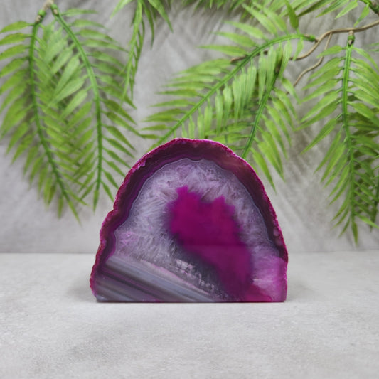Agate Freeform 330g - Pink