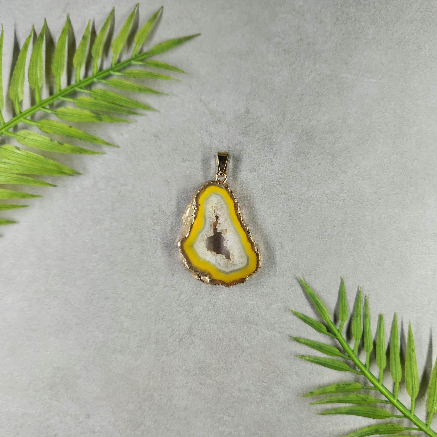 Dyed Agate Pendant