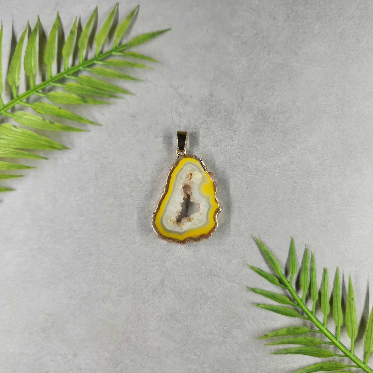 Dyed Agate Pendant