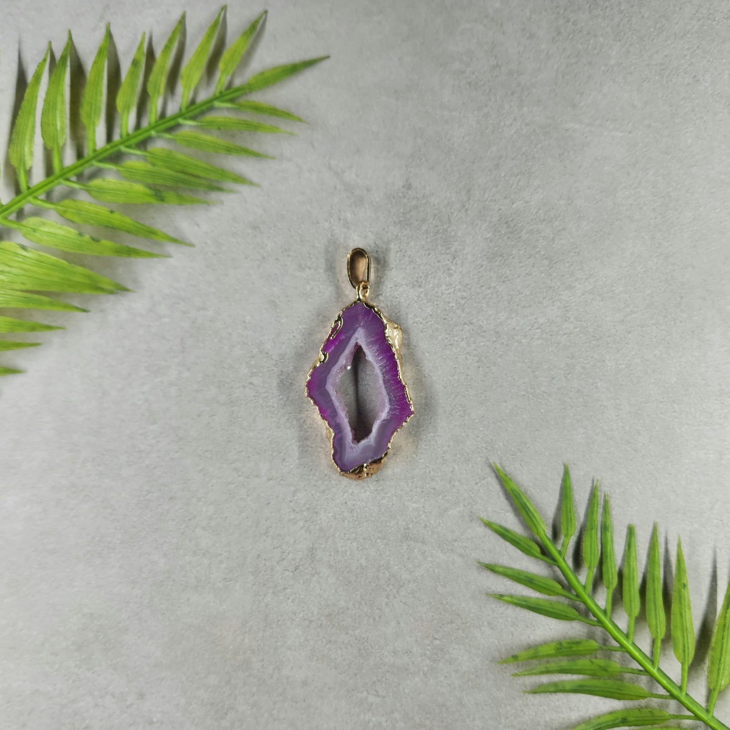 Dyed Agate Pendant