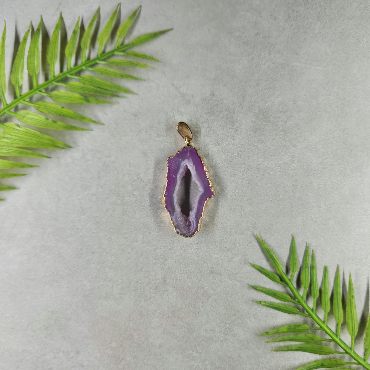 Dyed Agate Pendant