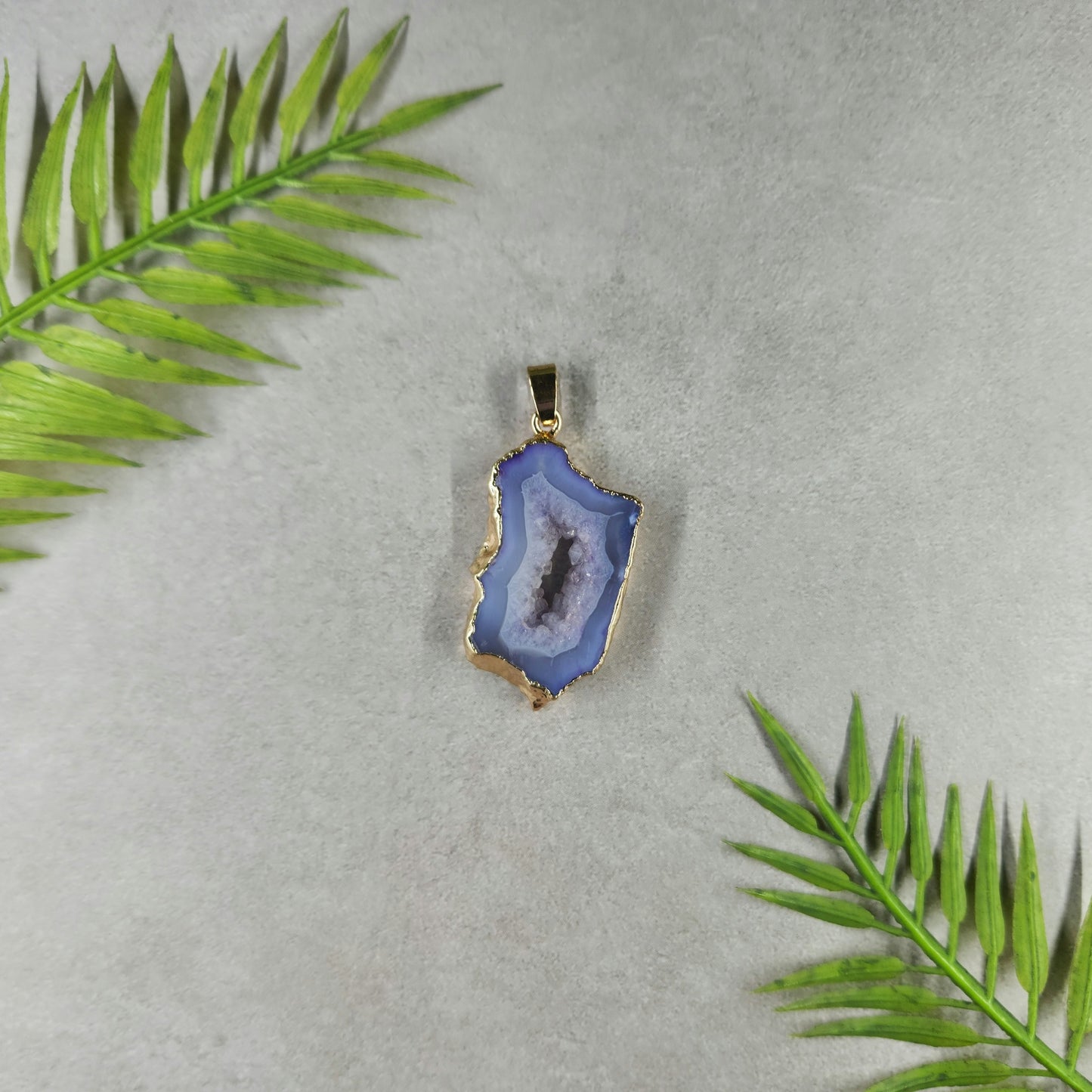 Dyed Agate Pendant