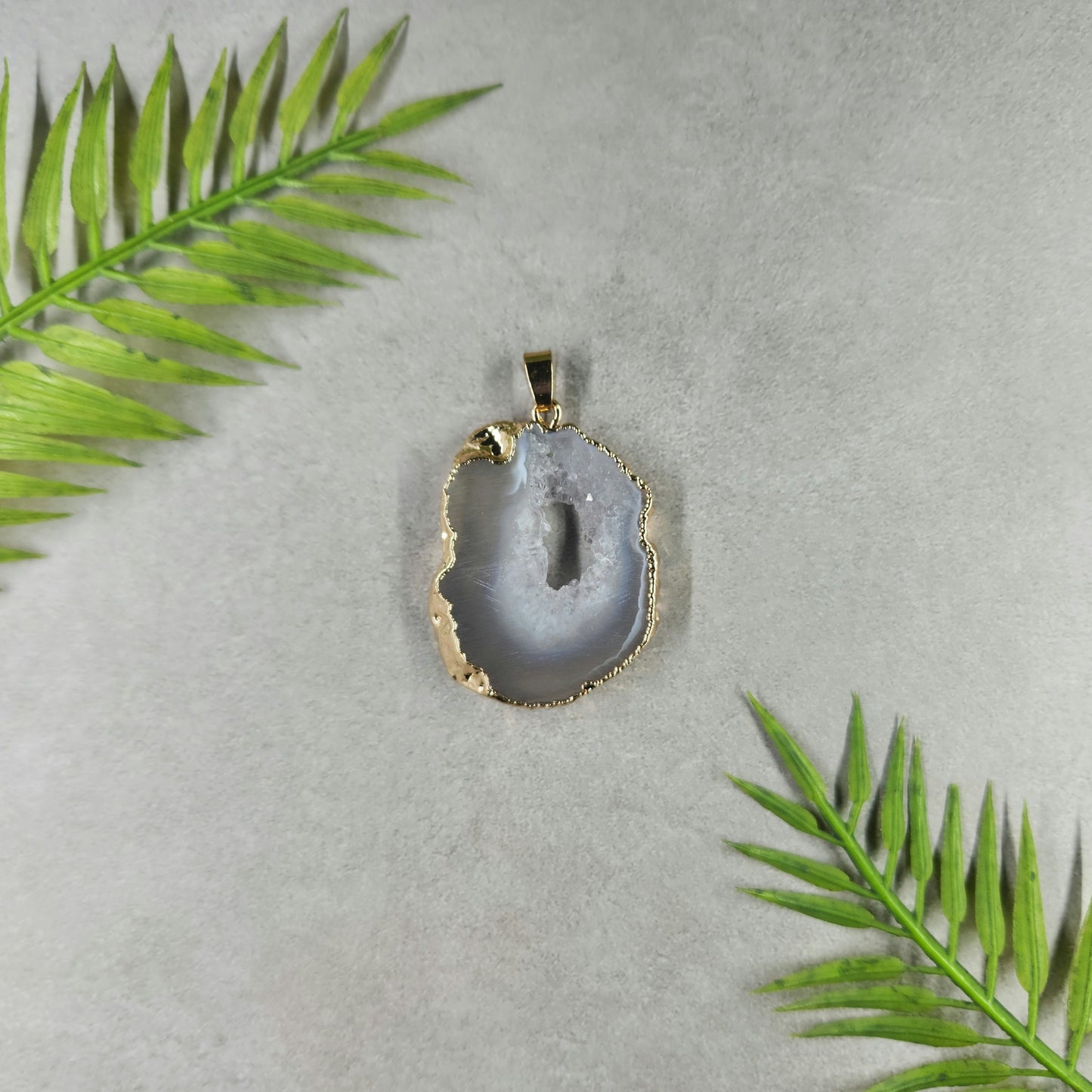 Dyed Agate Pendant