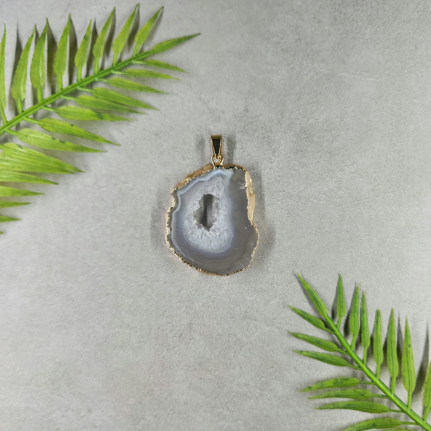 Dyed Agate Pendant