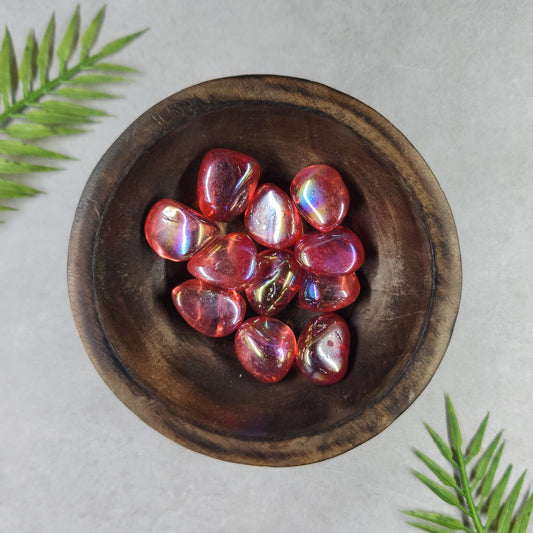 Red Aura Quartz Tumble