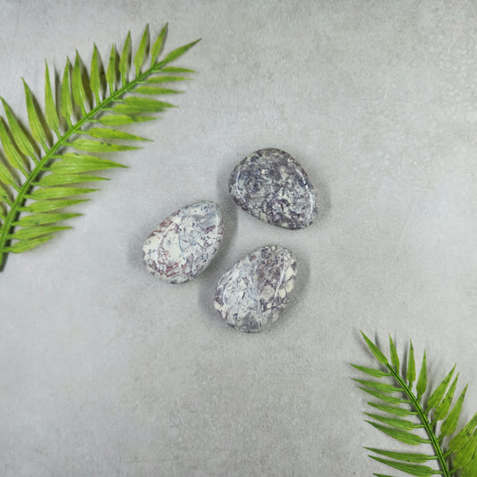 Red Howlite Flat Tumble