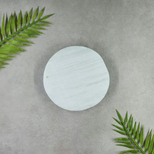 Selenite Plate - Round 8cm