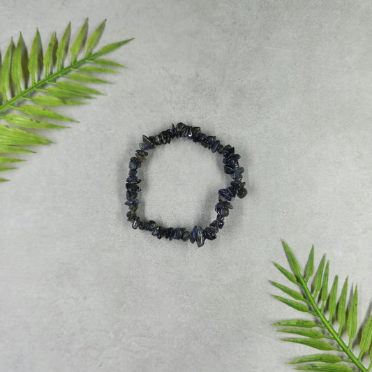 Smoky Quartz Chip Bracelet 5mm