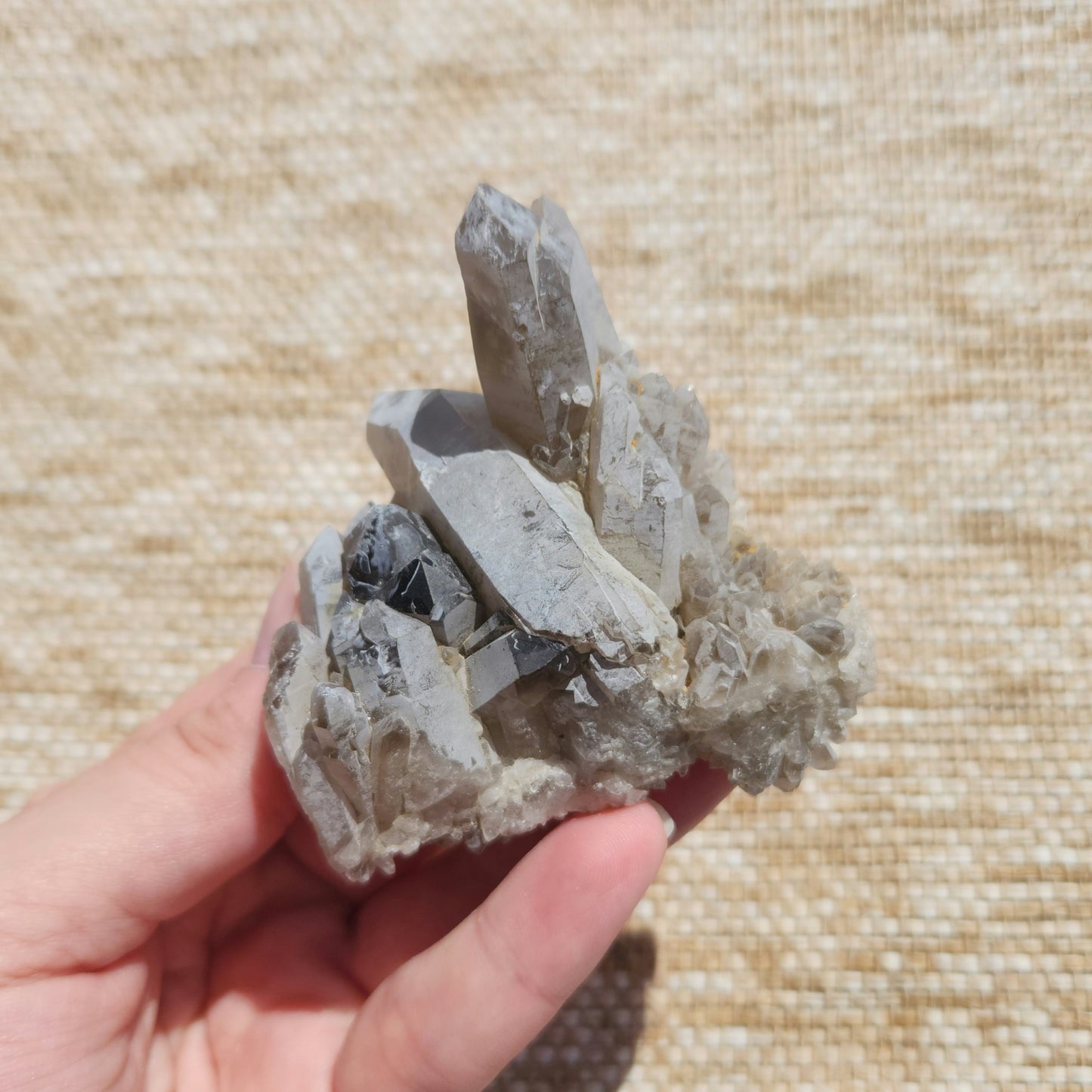 Smoky Quartz Cluster 139g