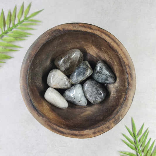 Tourmaline in Quartz Tumble