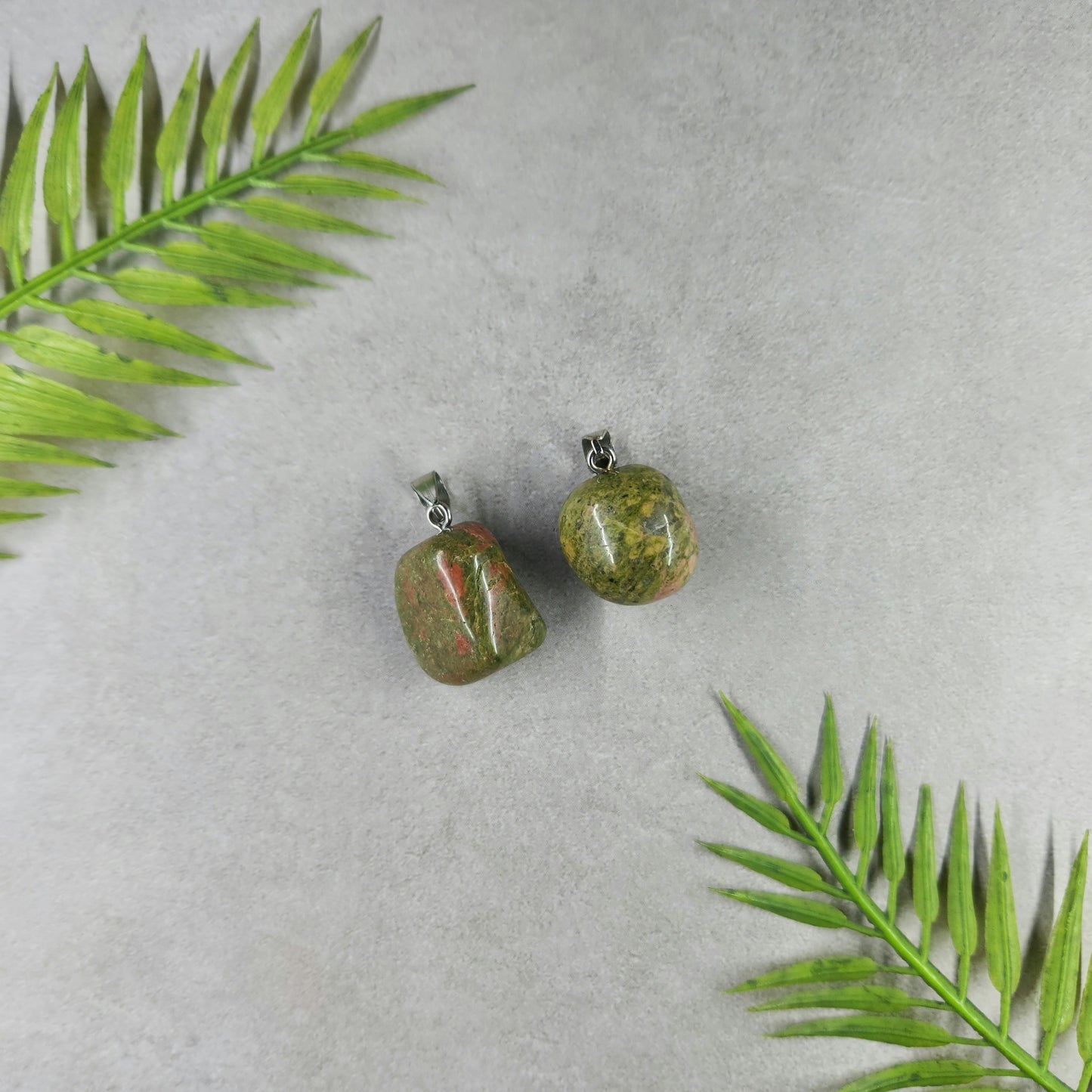 Unakite Tumble Pendant