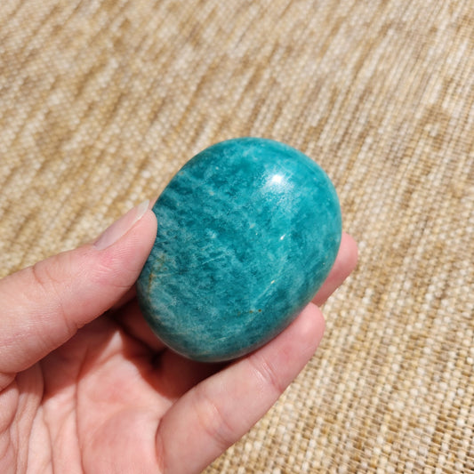 Amazonite Palm Stone-Dark-