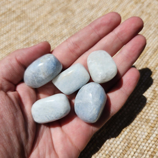 Blue Calcite Tumble