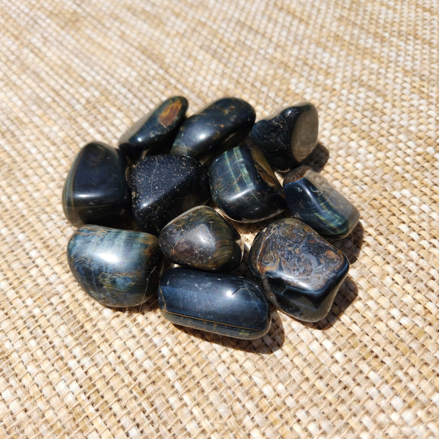 Blue Tigers Eye Tumble