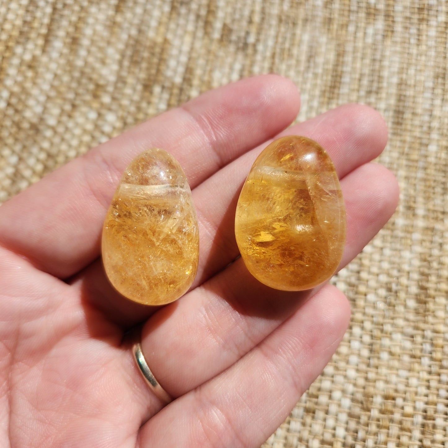 Citrine Drilled Tumble Pendant