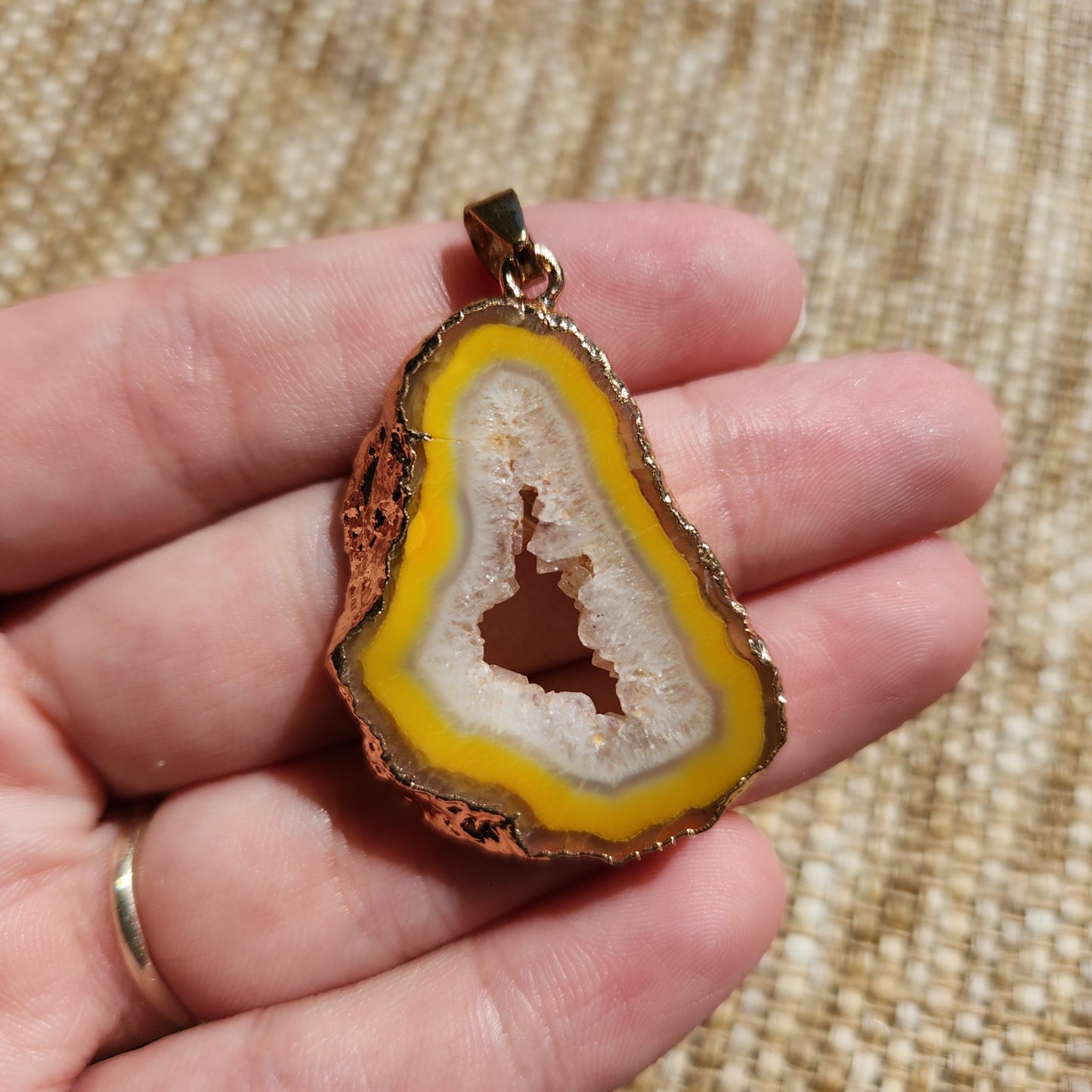 Dyed Agate Pendant