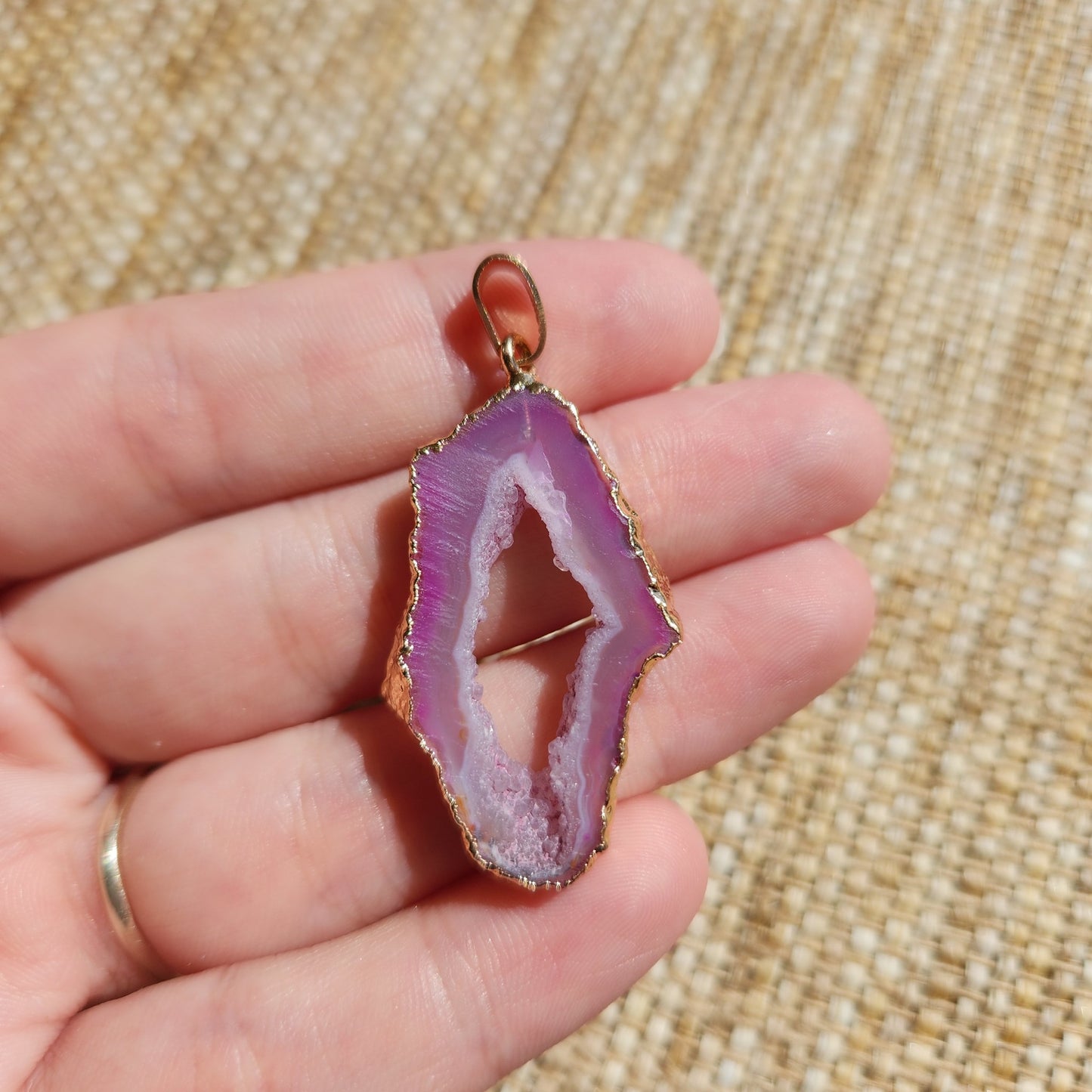 Dyed Agate Pendant