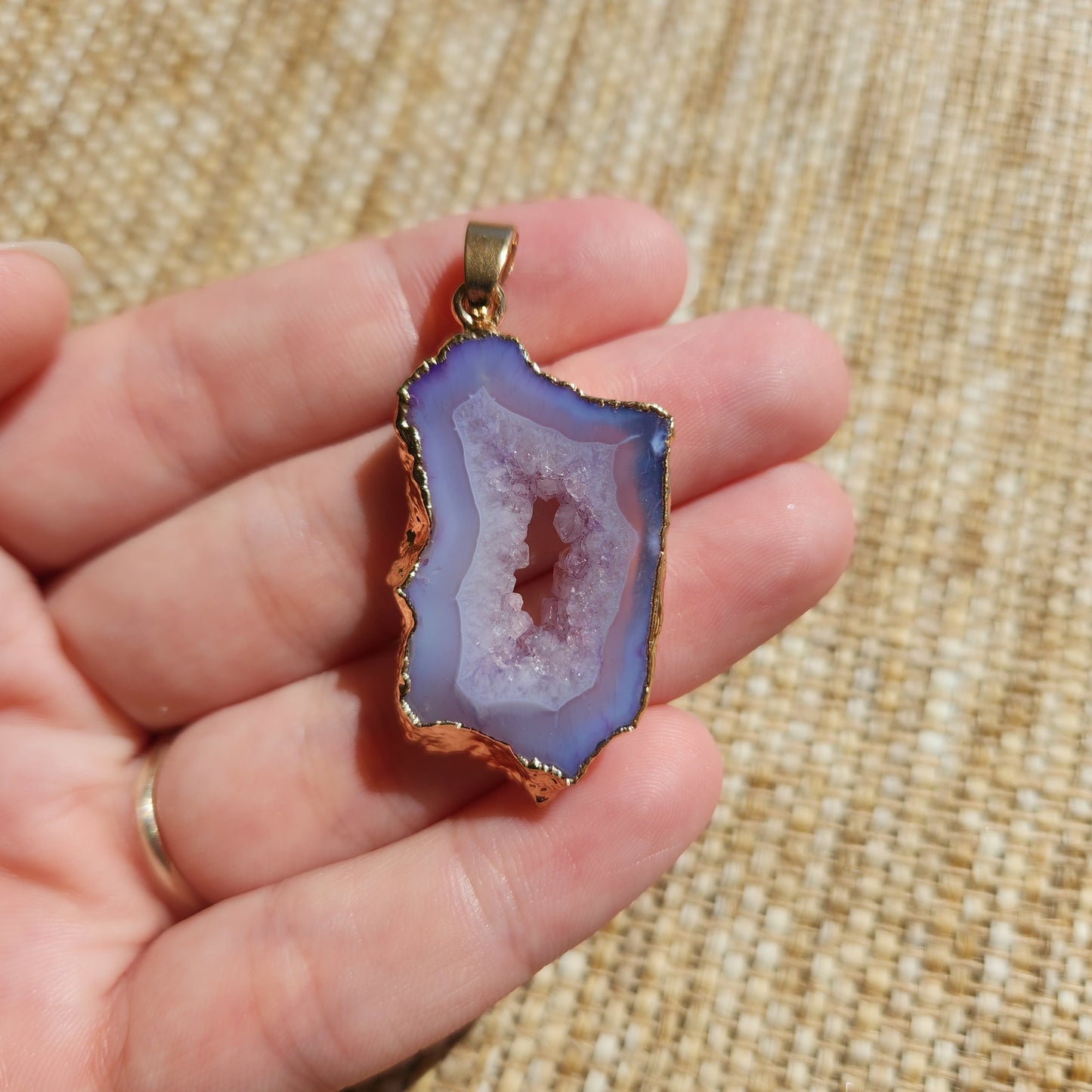 Dyed Agate Pendant