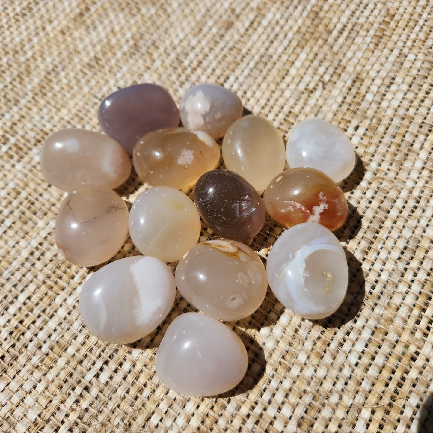 Flower Agate Tumble