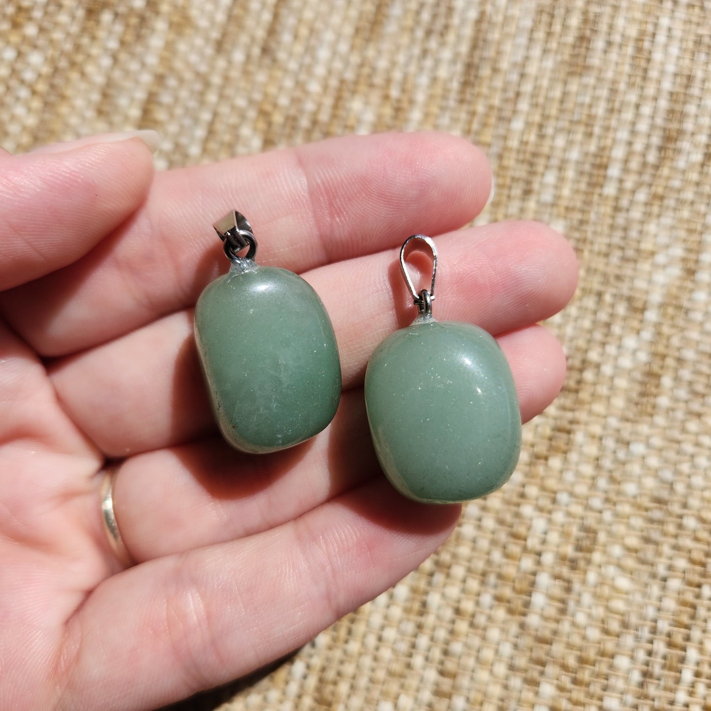 Green Aventurine Tumble Pendant