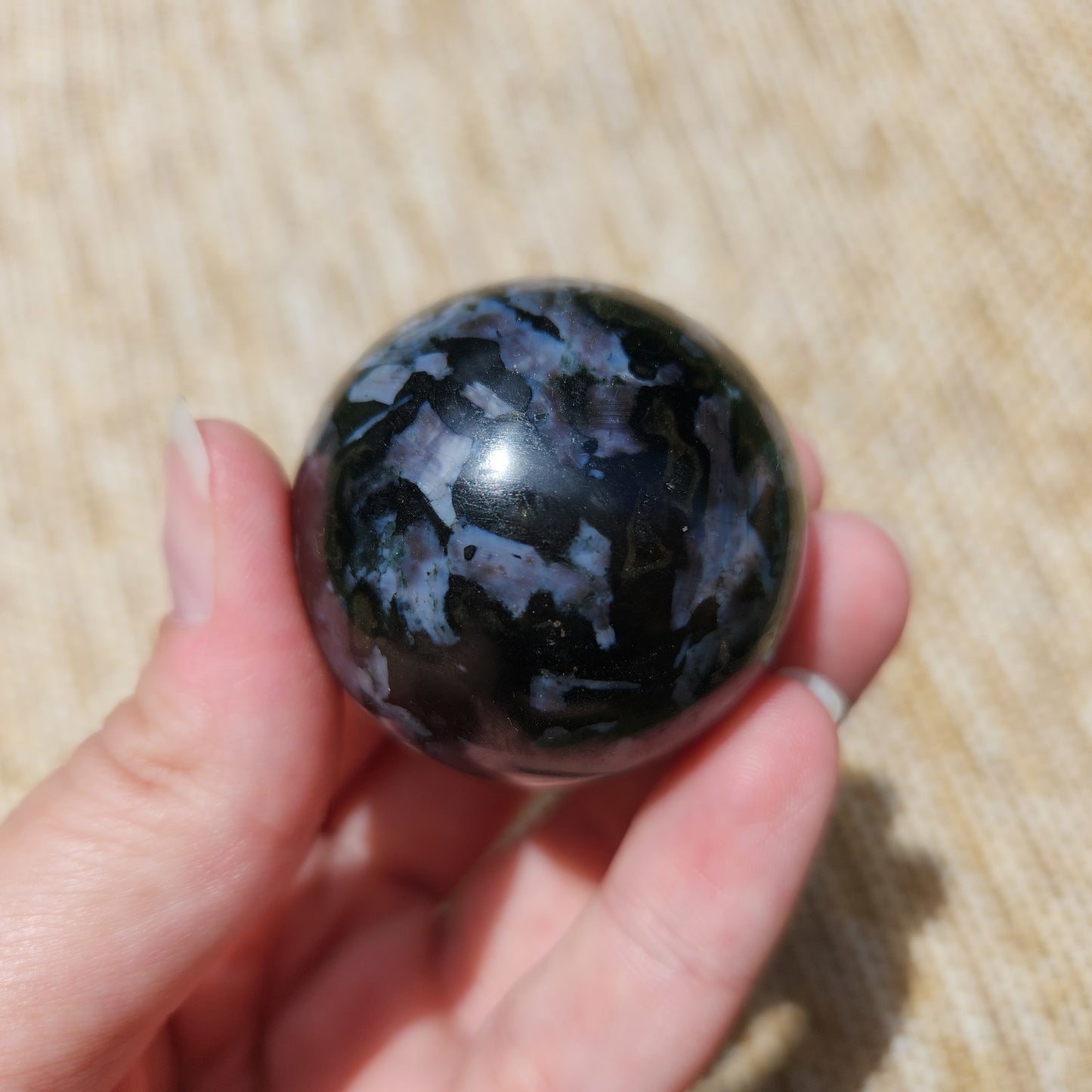 Indigo Gabbro Sphere 4cm