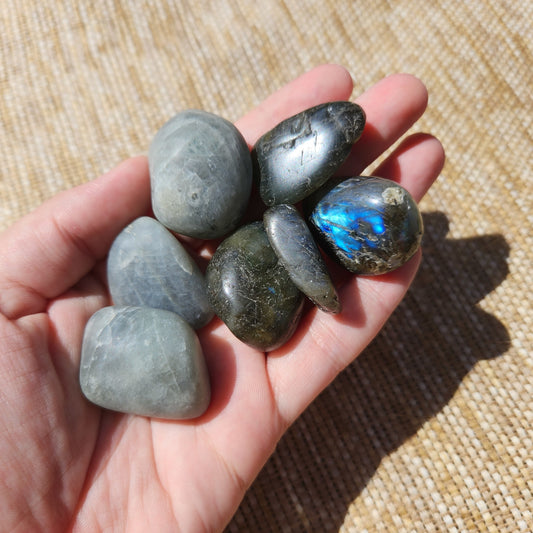 Labradorite Semi Polished Tumble
