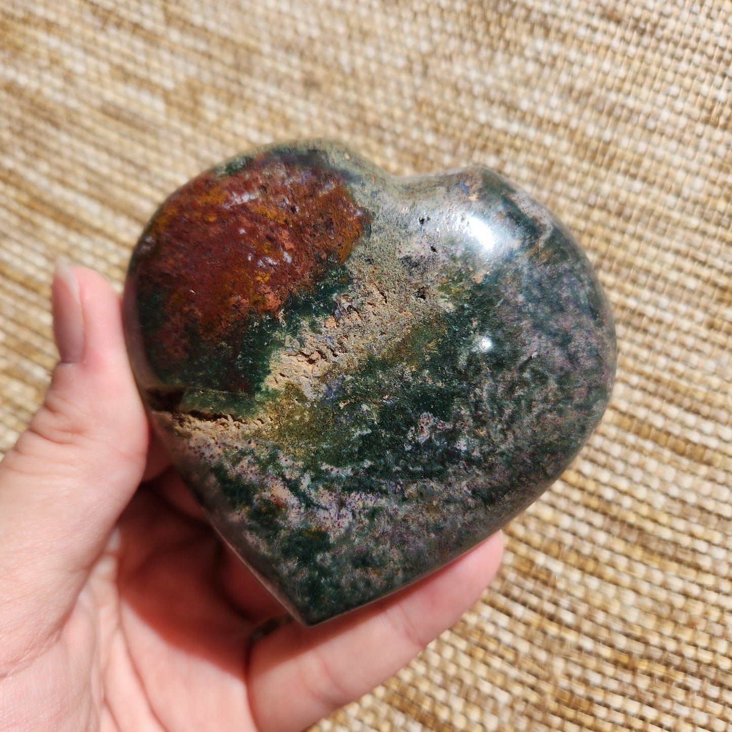 Ocean Jasper Heart 245g