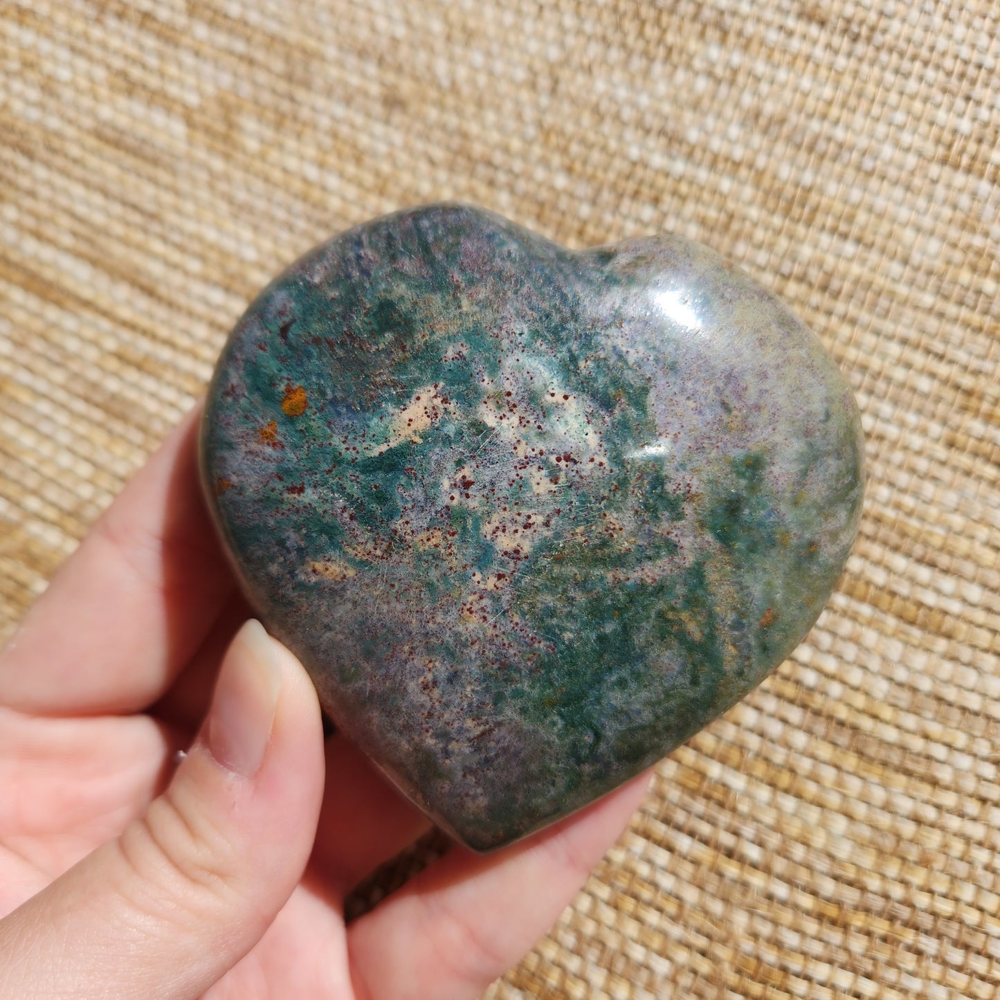 Ocean Jasper Heart 245g