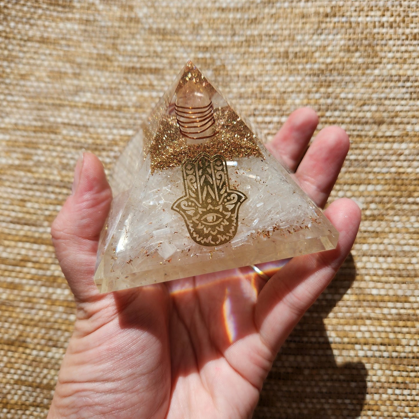 Orgonite Pyramid - Selenite