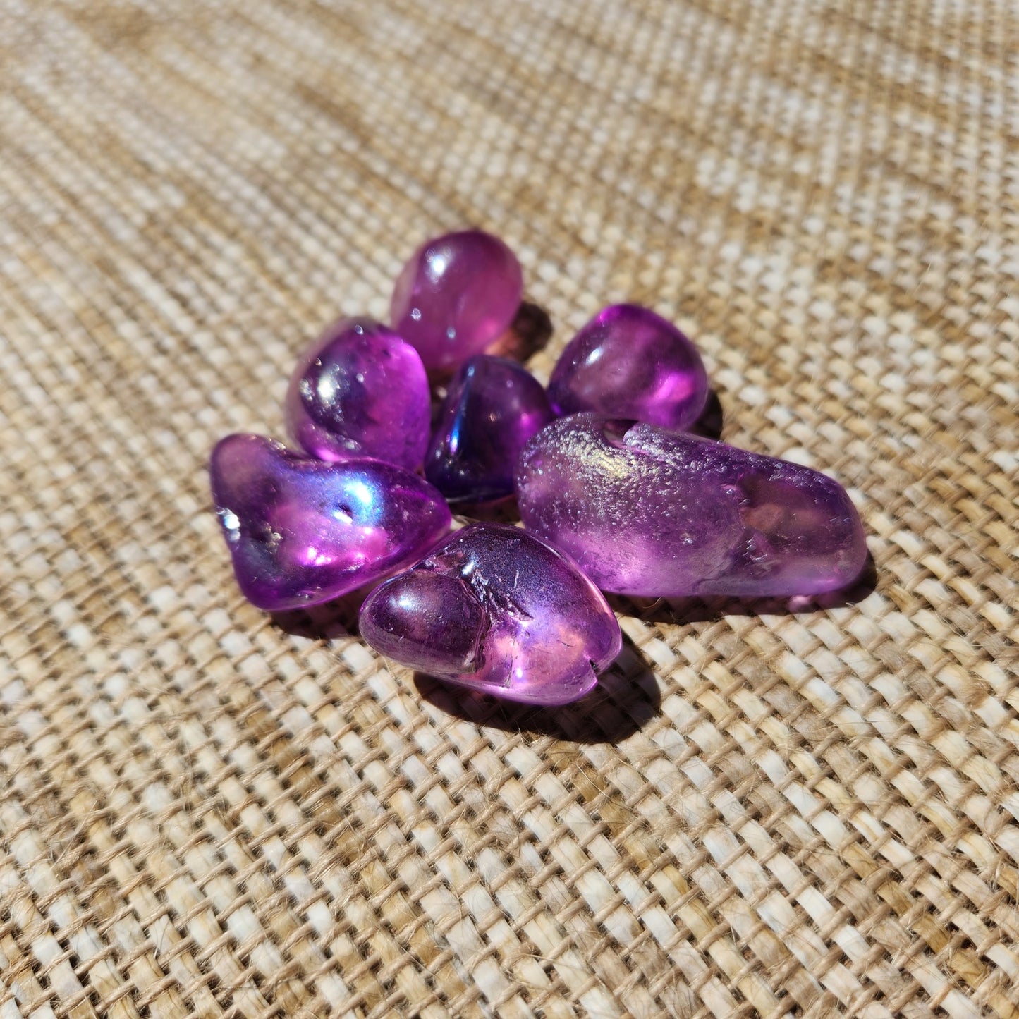 Purple Aura Quartz Tumble