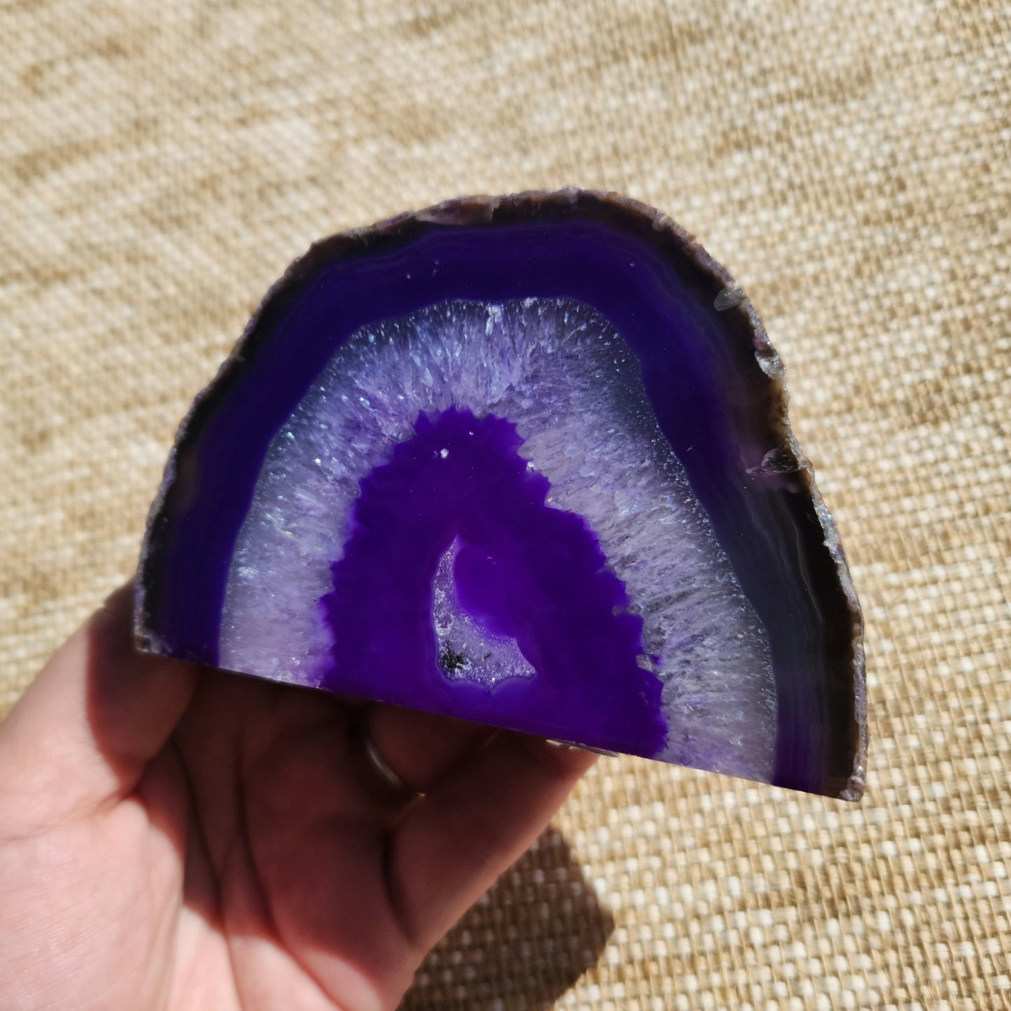 Agate Freeform 492g - Purple