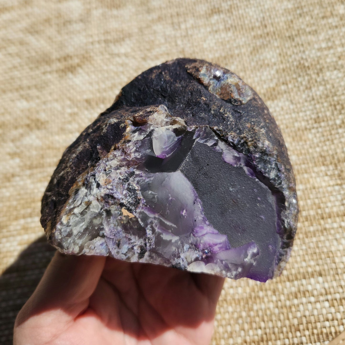 Agate Freeform 492g - Purple