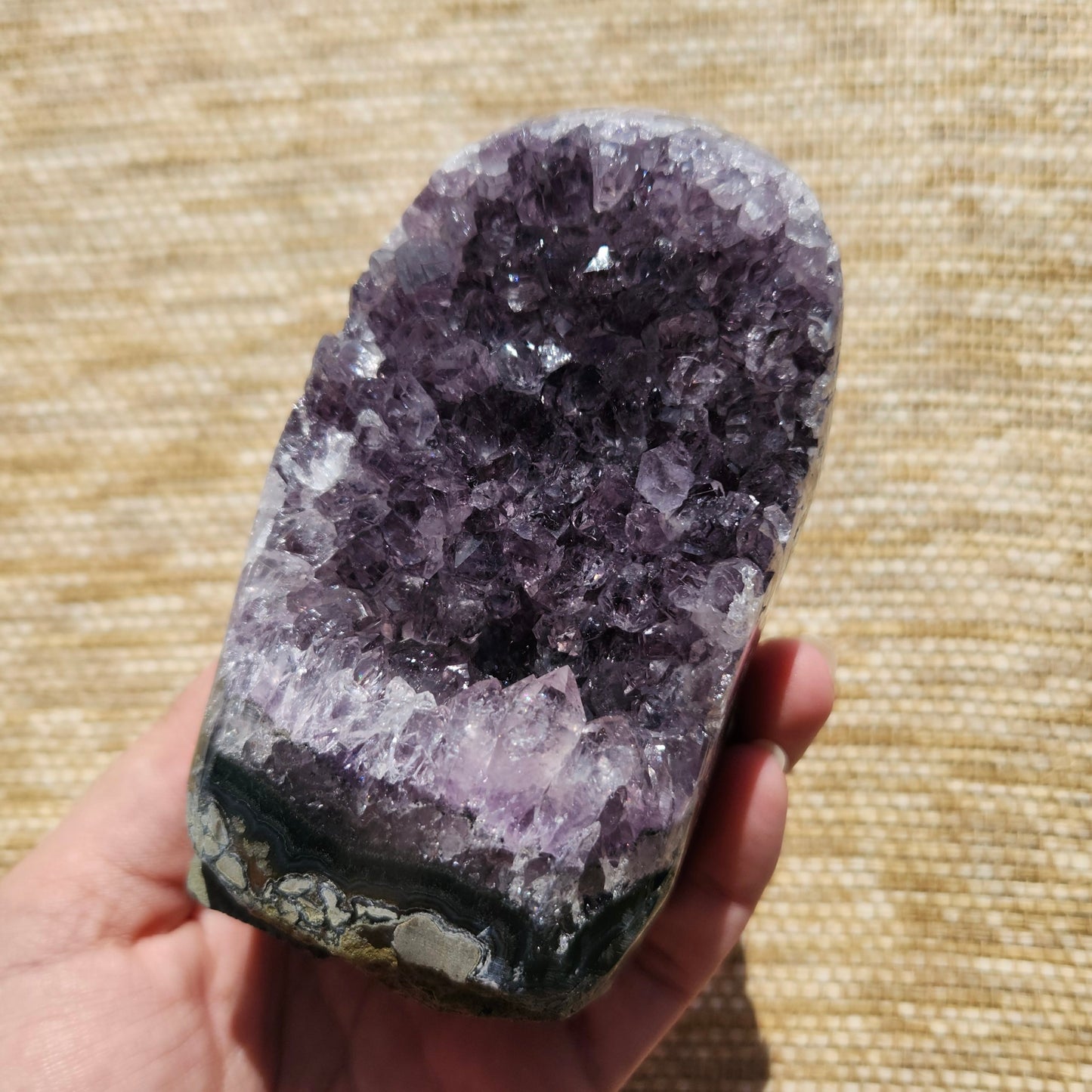 Amethyst Cluster Polished Edge 576g