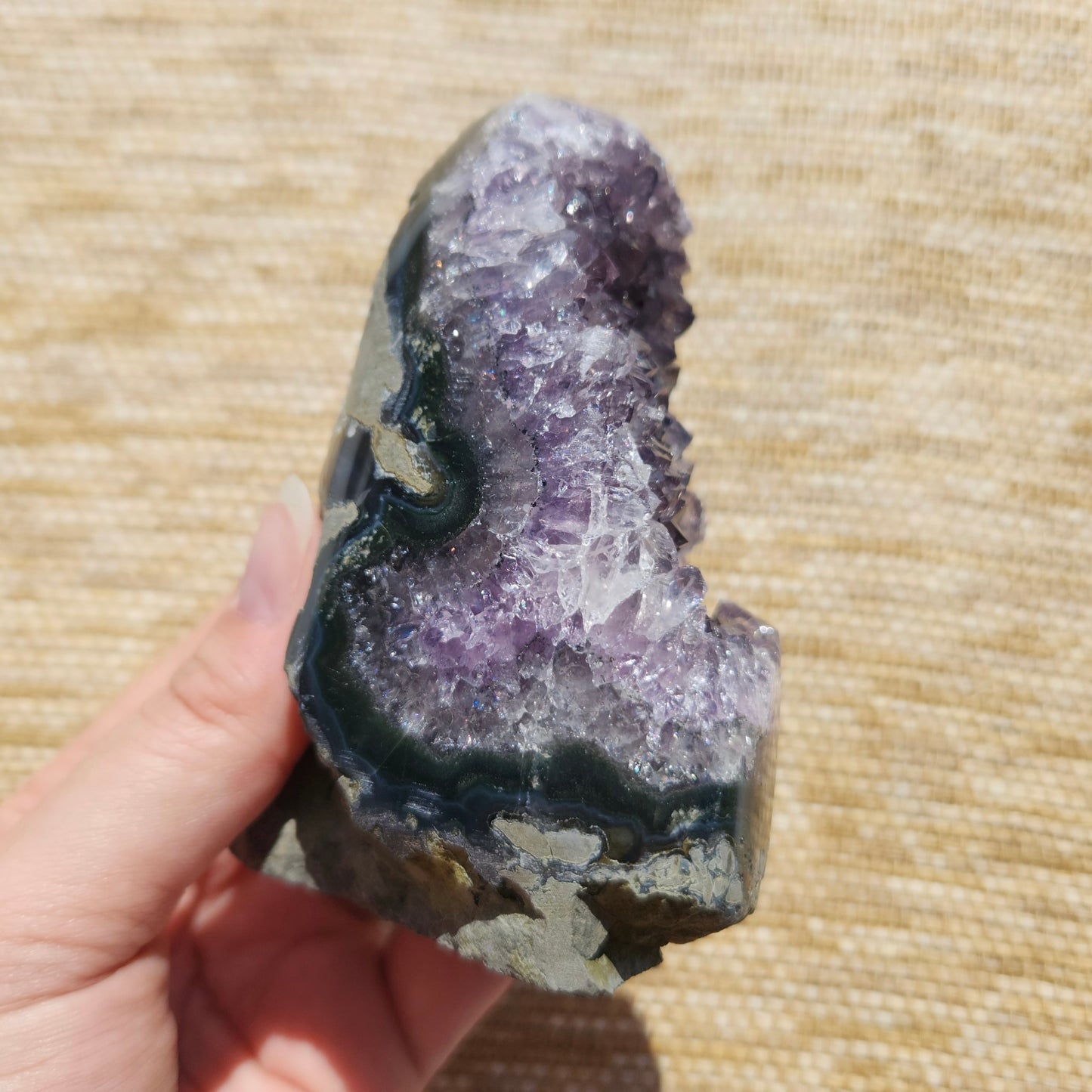 Amethyst Cluster Polished Edge 576g