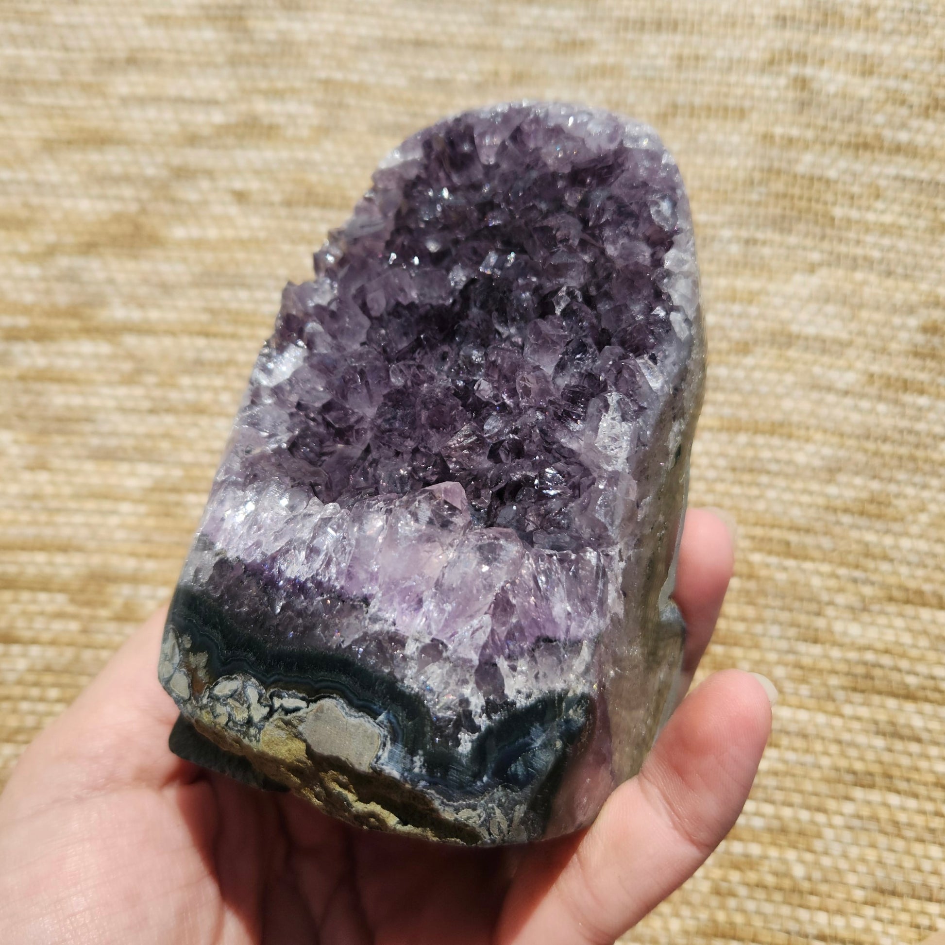 Amethyst Cluster Polished Edge 576g