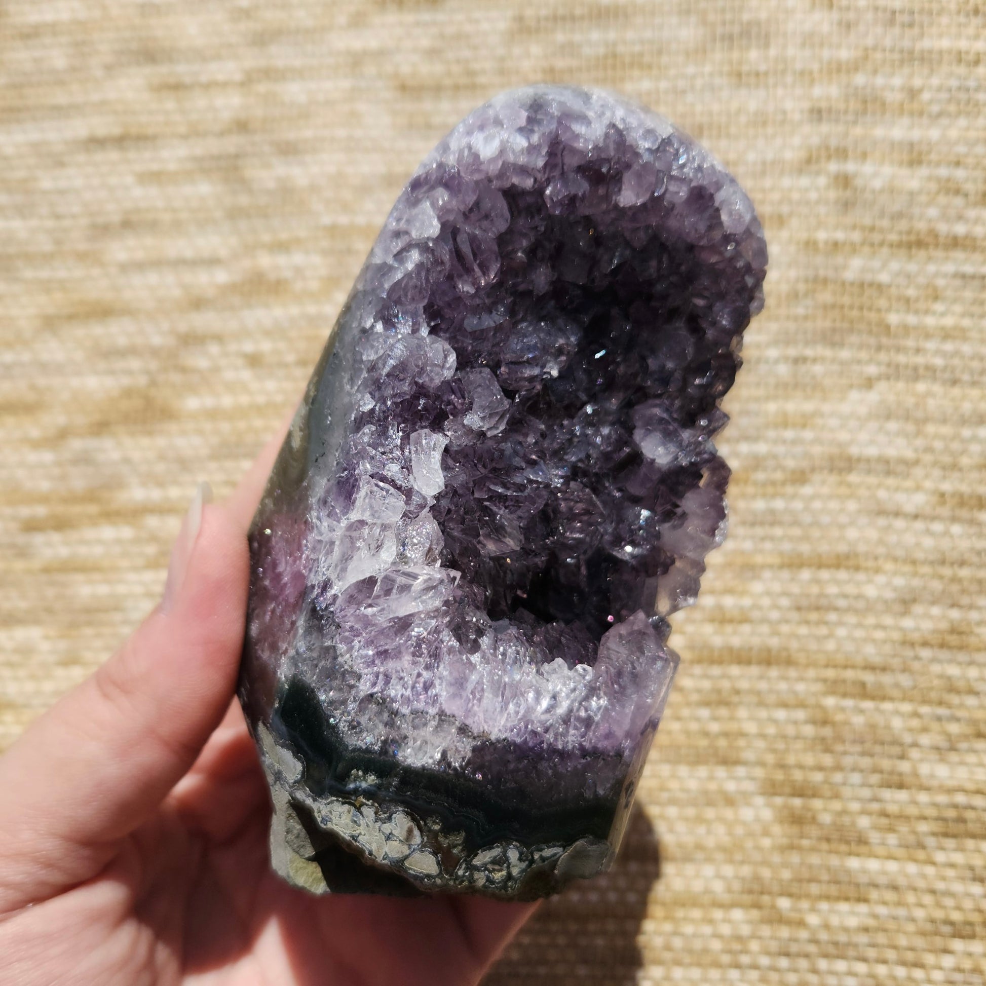 Amethyst Cluster Polished Edge 576g