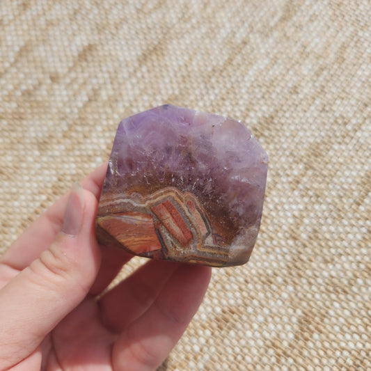 Amethyst and Crazy Lace Agate Freeform 111g