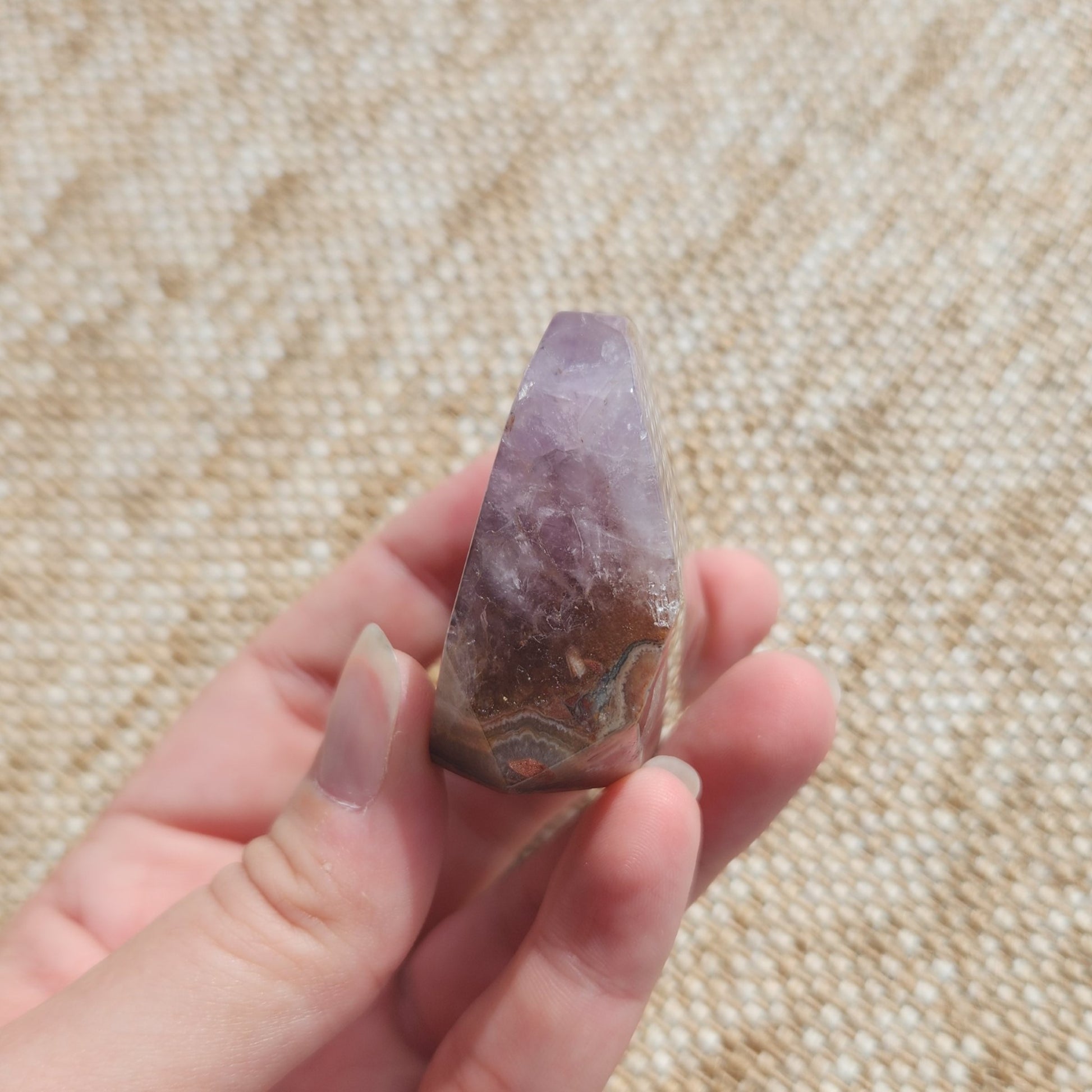Amethyst and Crazy Lace Agate Freeform 111g