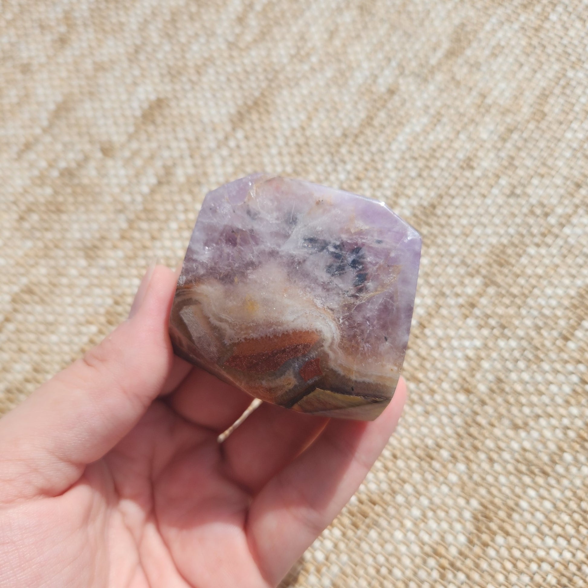 Amethyst and Crazy Lace Agate Freeform 111g