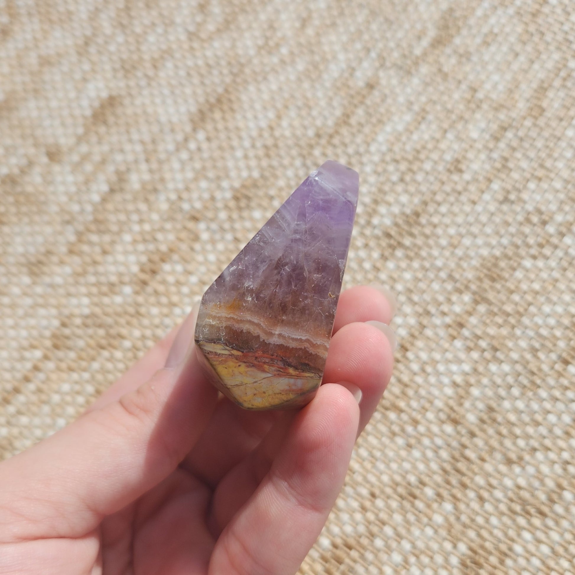 Amethyst and Crazy Lace Agate Freeform 111g