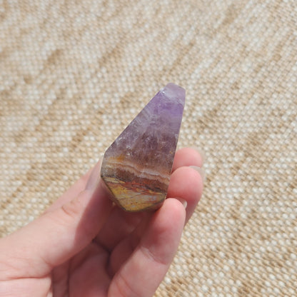Amethyst and Crazy Lace Agate Freeform 111g