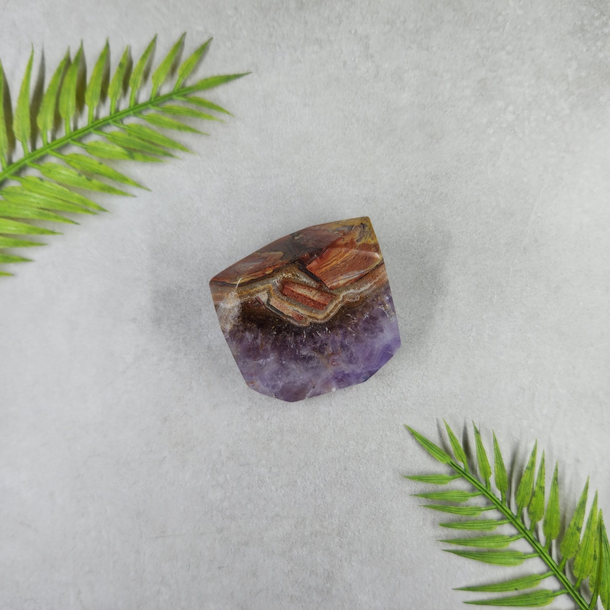 Amethyst and Crazy Lace Agate Freeform 111g