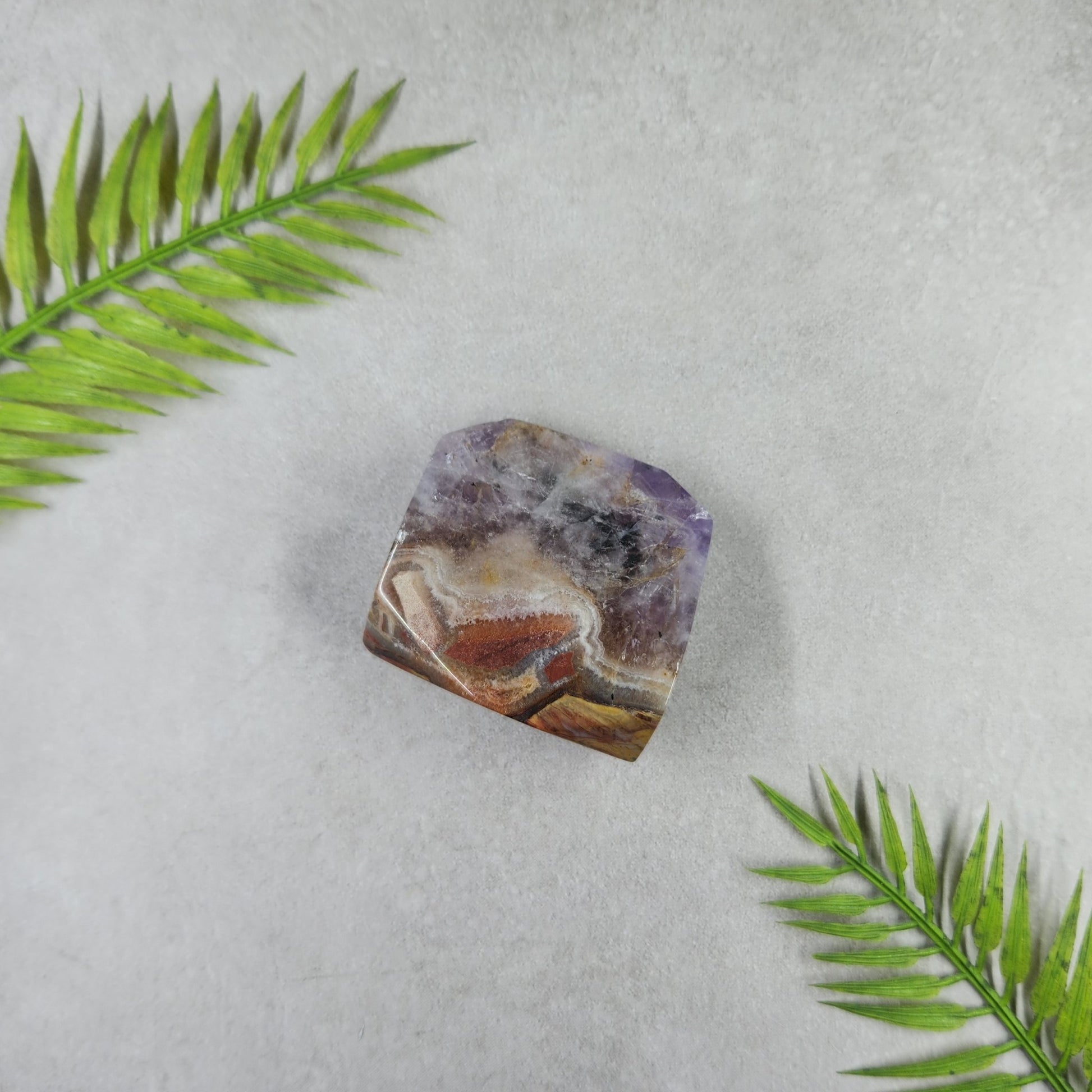 Amethyst and Crazy Lace Agate Freeform 111g
