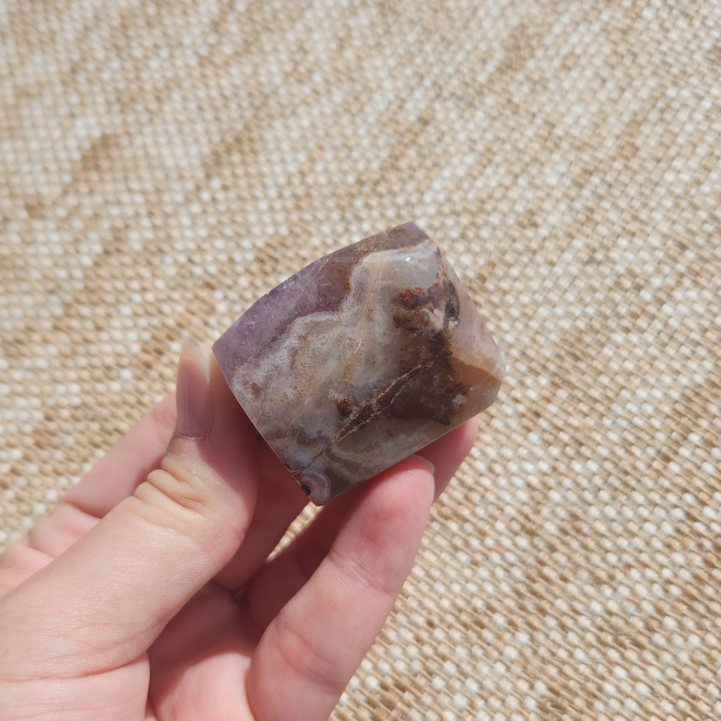 Amethyst and Crazy Lace Agate Freeform 75g