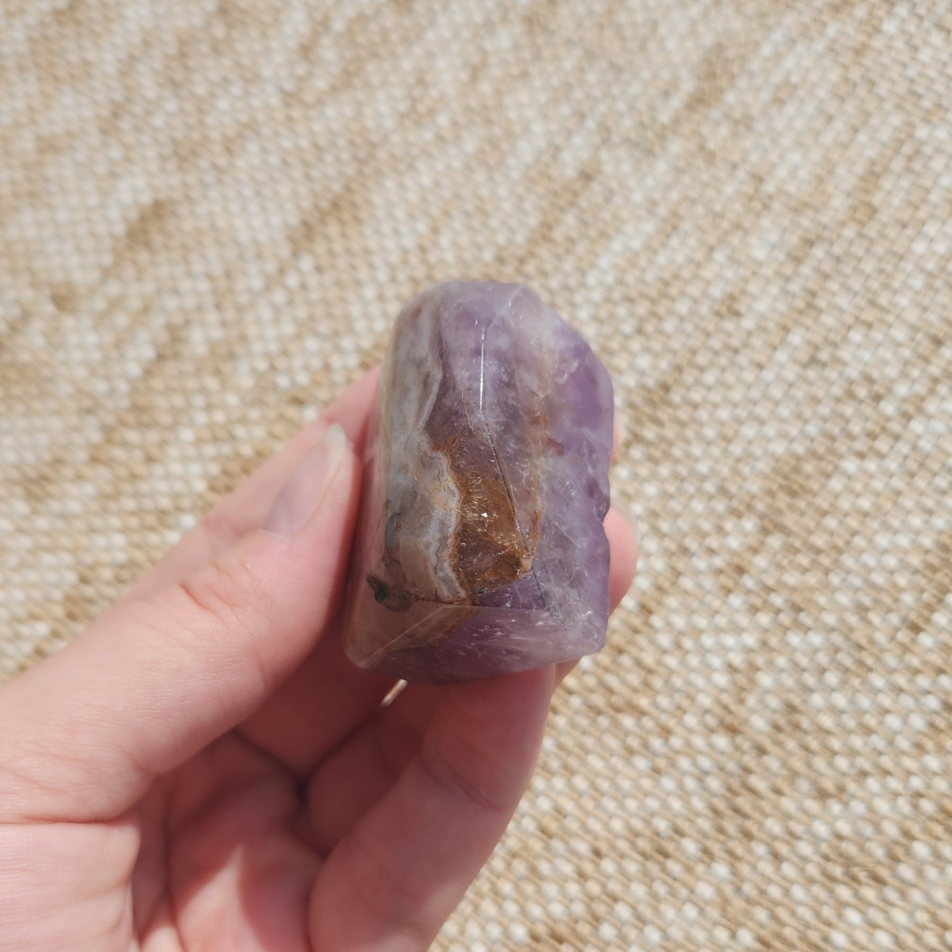 Amethyst and Crazy Lace Agate Freeform 75g