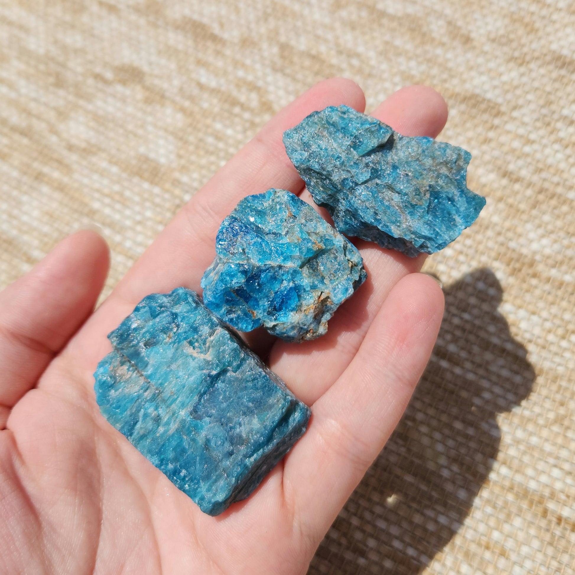 Blue Apatite Rough Extra Small