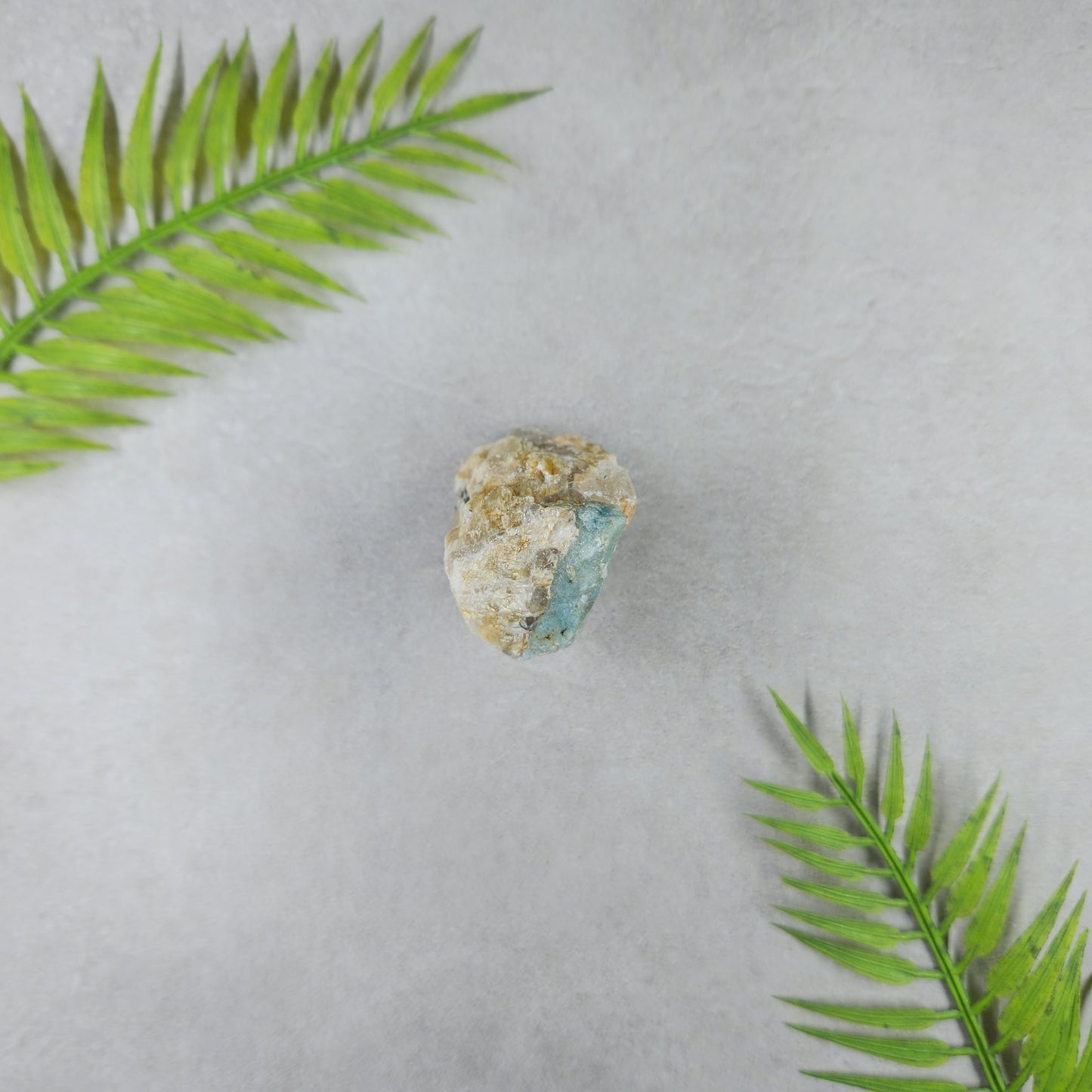 Aquamarine Rough on Matrix 49g