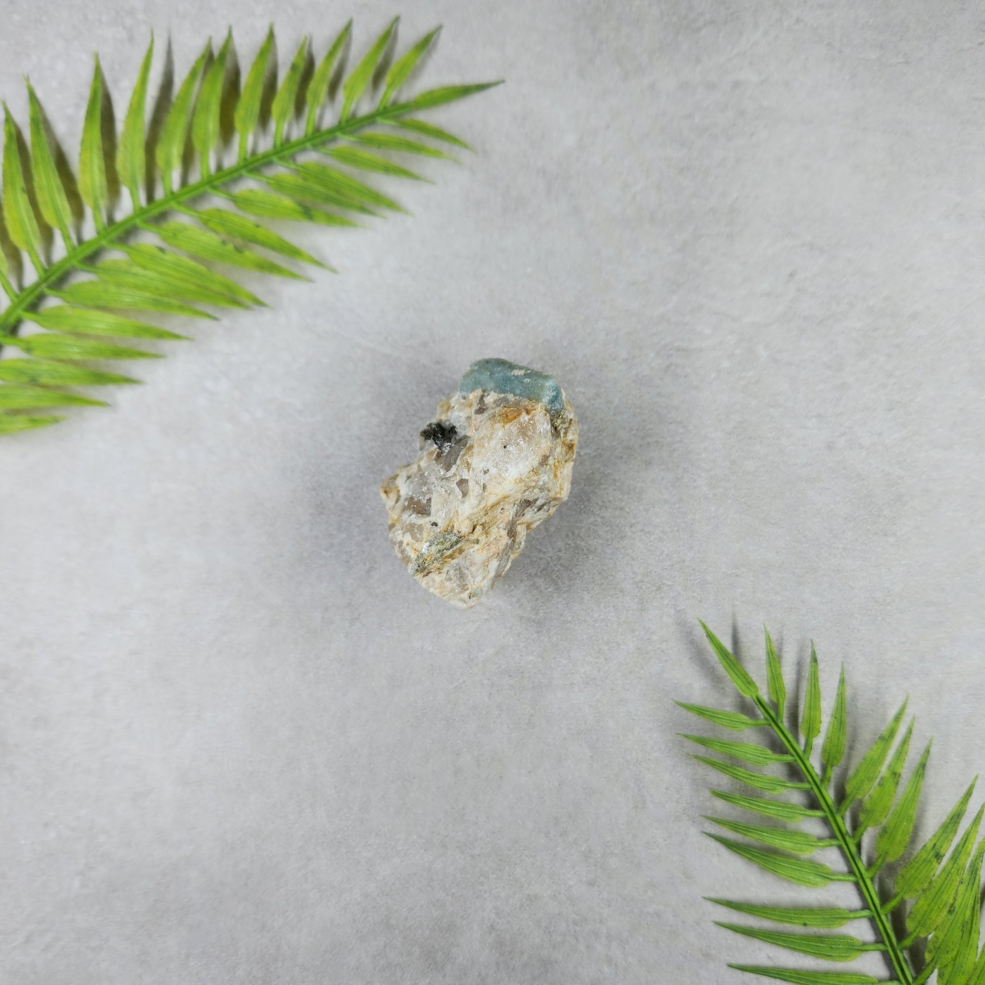 Aquamarine Rough on Matrix 49g