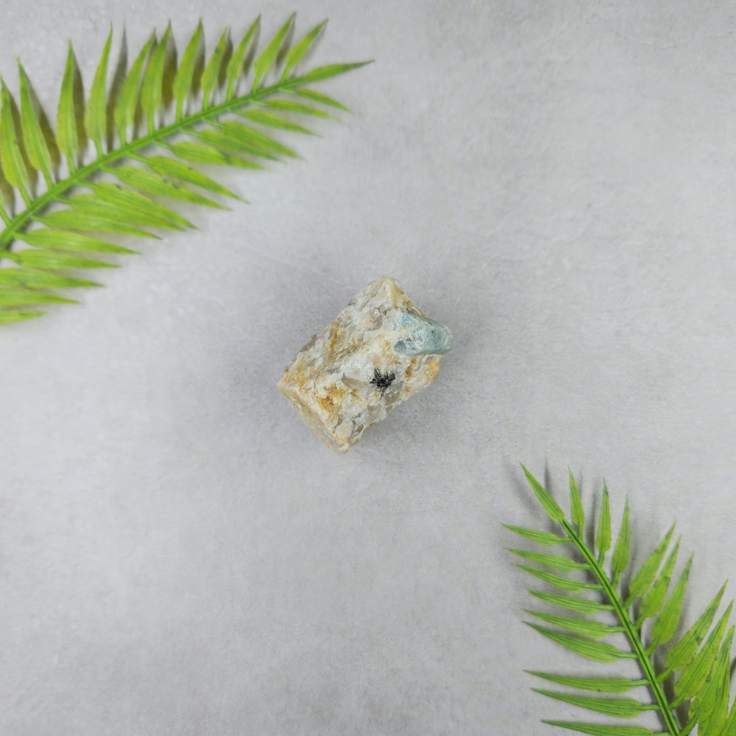 Aquamarine Rough on Matrix 49g