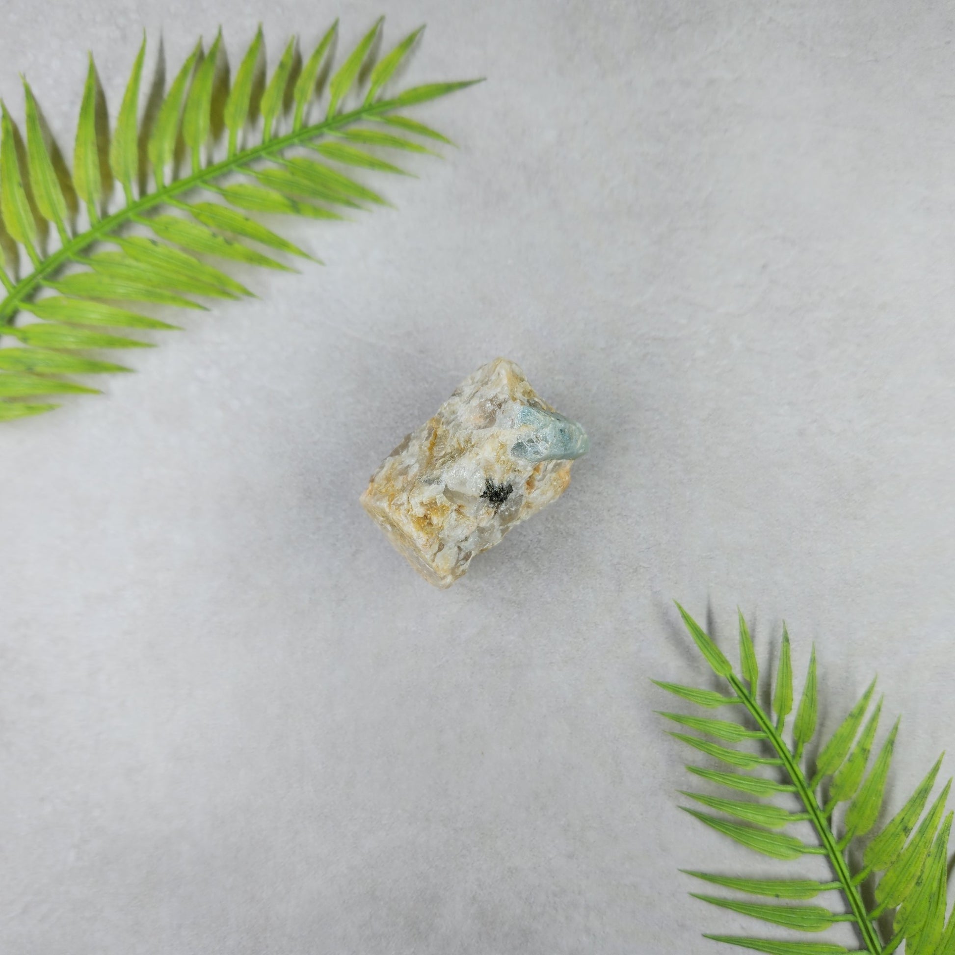 Aquamarine Rough on Matrix 49g